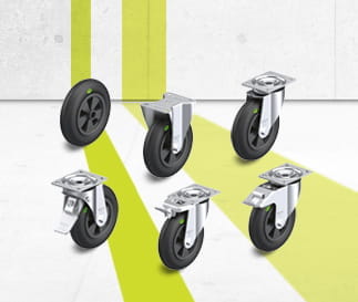 VWPP – Serie di ruote e ruote con supporto “Blickle Soft”